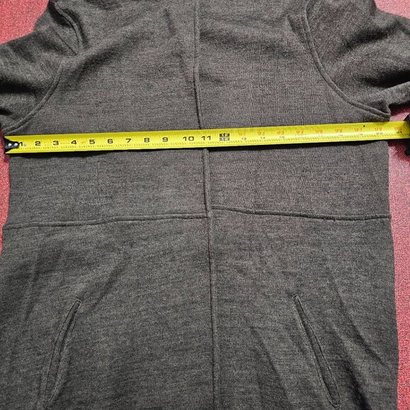 Susan Bristol Wool Blend Open Long Cardigan Jacket Sz XL Brown Tan Quiet Luxury - Picture 9 of 10